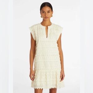 NWT Marie Oliver | herra dress ivory textured  crochet dress feminine luxury S
